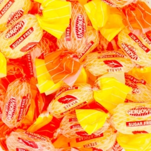 SOUR LEMON AND ORANGE CANDIES SUGAR FREE