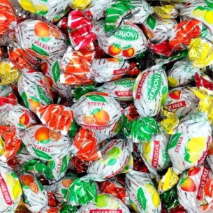 SOUR FRUIT CANDIES SUGAR FREE