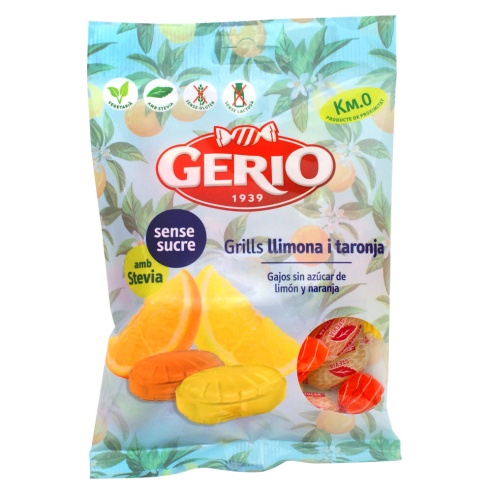 GERIOVIT GRILLS LLIMONA/TARONJA ÀCIDS SENSE SUCRE